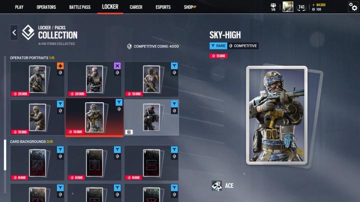Siege Cup Ace Operator Portrait
