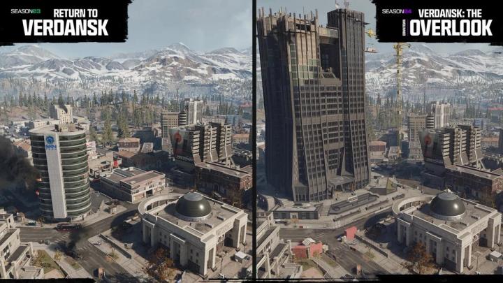 Warzone Season 4 verdansk the overlook before and after