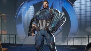 Captain America from Marvel Rivals with Infinity War skin