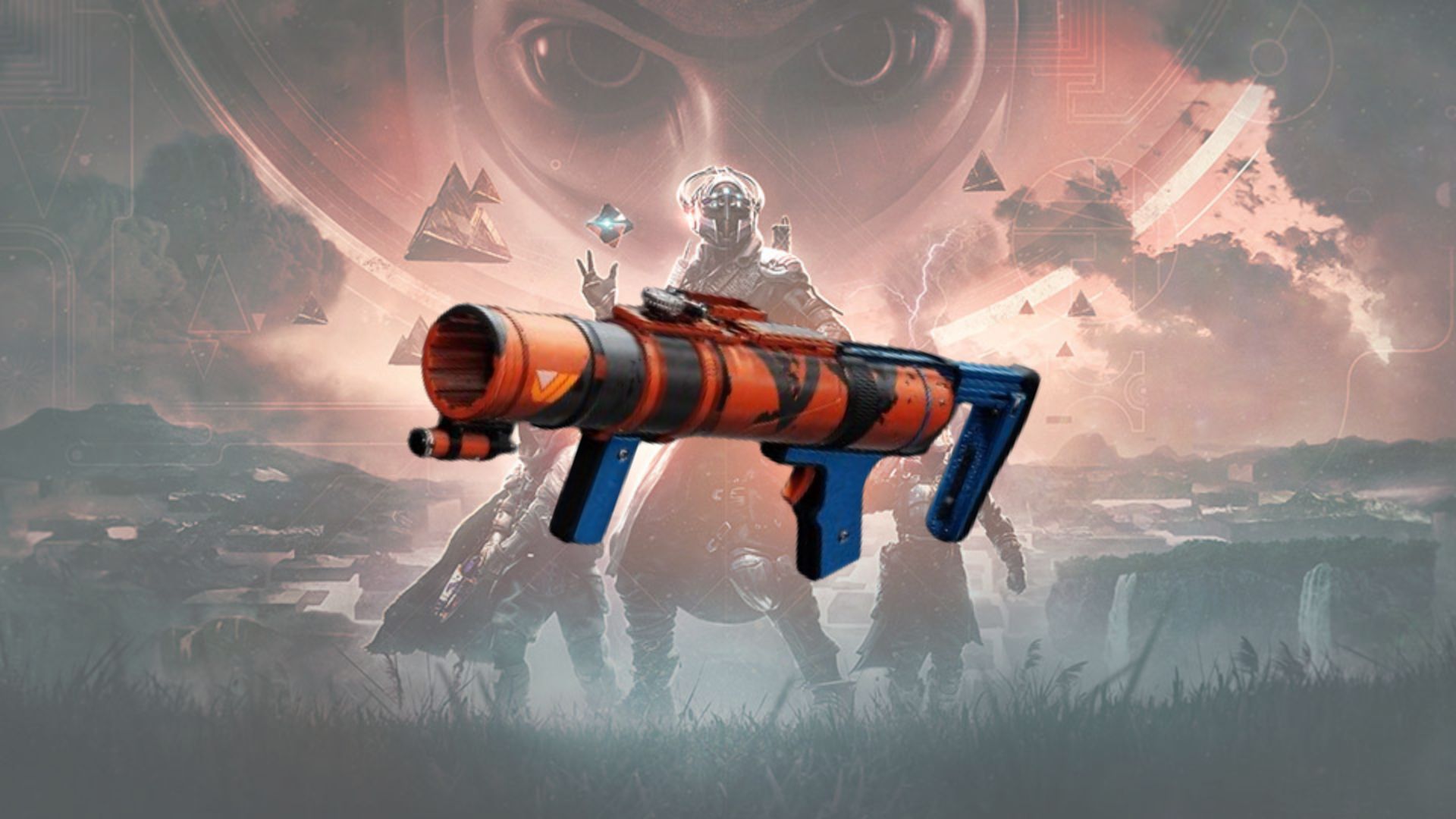 a person is holding a rocket launcher in a video game .