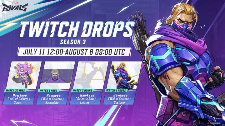 Marvel Rivals Twitch Drops Season 3 rewards