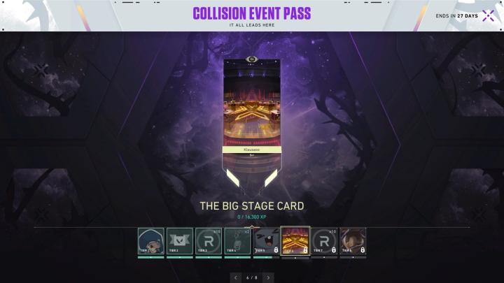 a screenshot of the collision event pass in a video game .