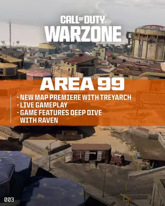 First promotional image for the new Area 99 Warzone map