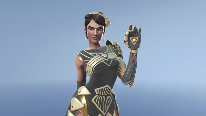 Symmetra from Overwatch 2 with her art deco equipped