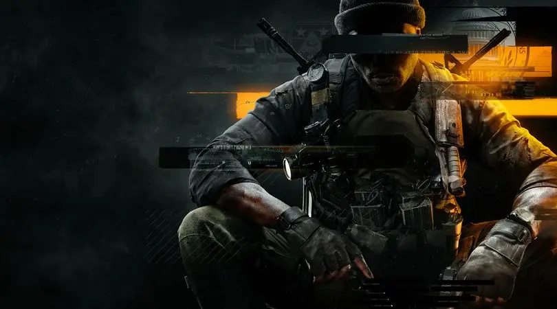 Black Ops 6 player pointing two pistols towards ground while crouching