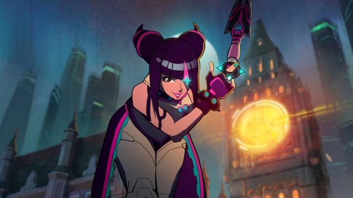 Kiriko as Juri in Overwatch 2 Street Fighter 6 collab
