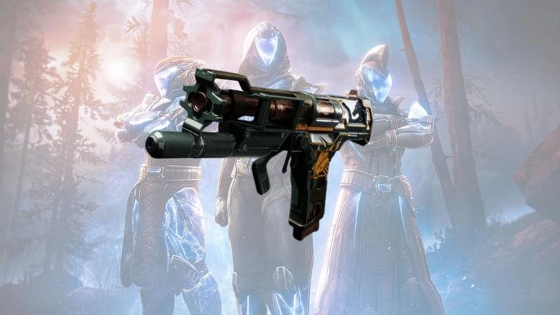 The Tinasha's Mastery sidearm in Destiny 2