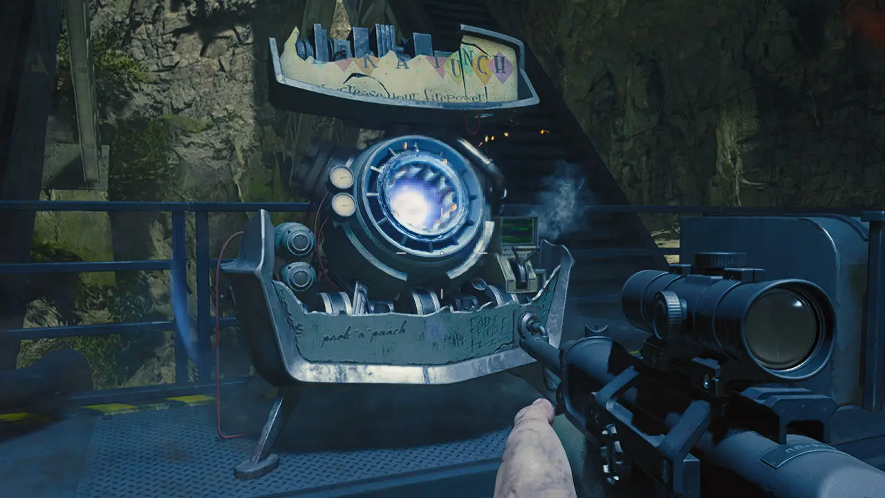 The Pack-a-Punch machine in the Black Ops 6 Zombies Terminus map