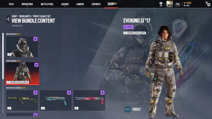 Frost uniform