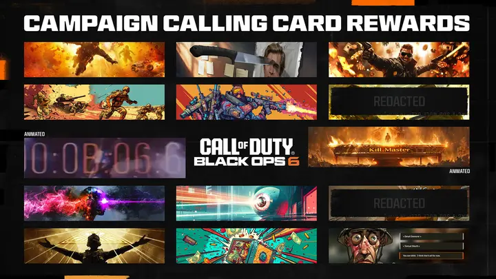 Black Ops 6 campaign calling cards rewards