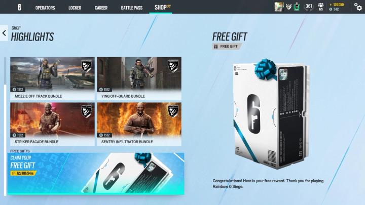 Siege Free Gift