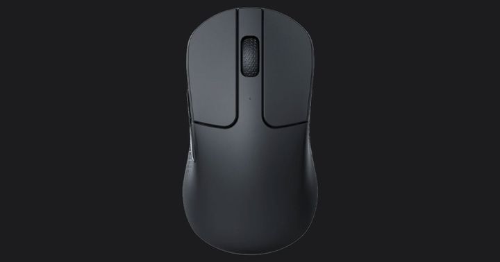 Keychron M3 Mini product image of an all-black mouse.