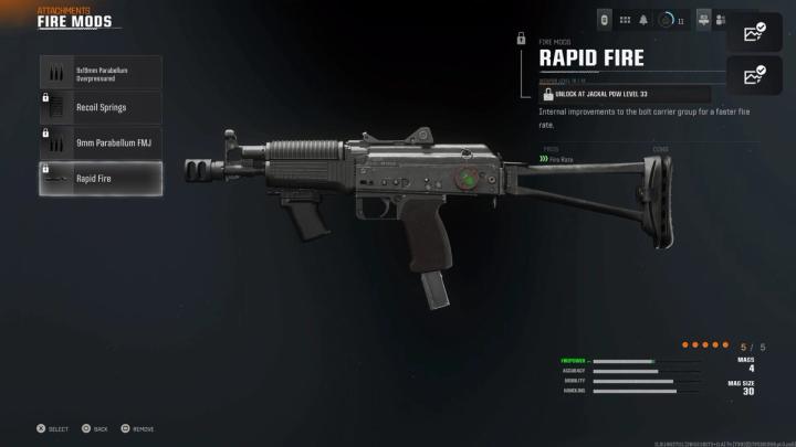 Fire Mods for Jackal PDW