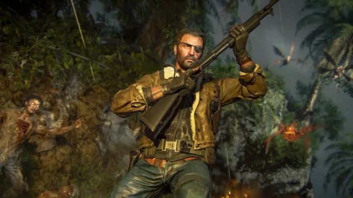 weaver from Black Ops 6 Zombies holding a shotgun