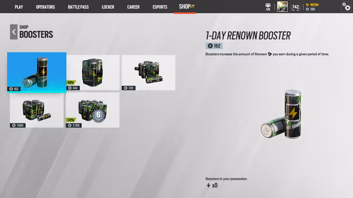 Renown Booster