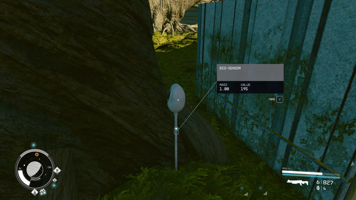 starfield a tree grows in new atlantis bio sensor in front of the lodge