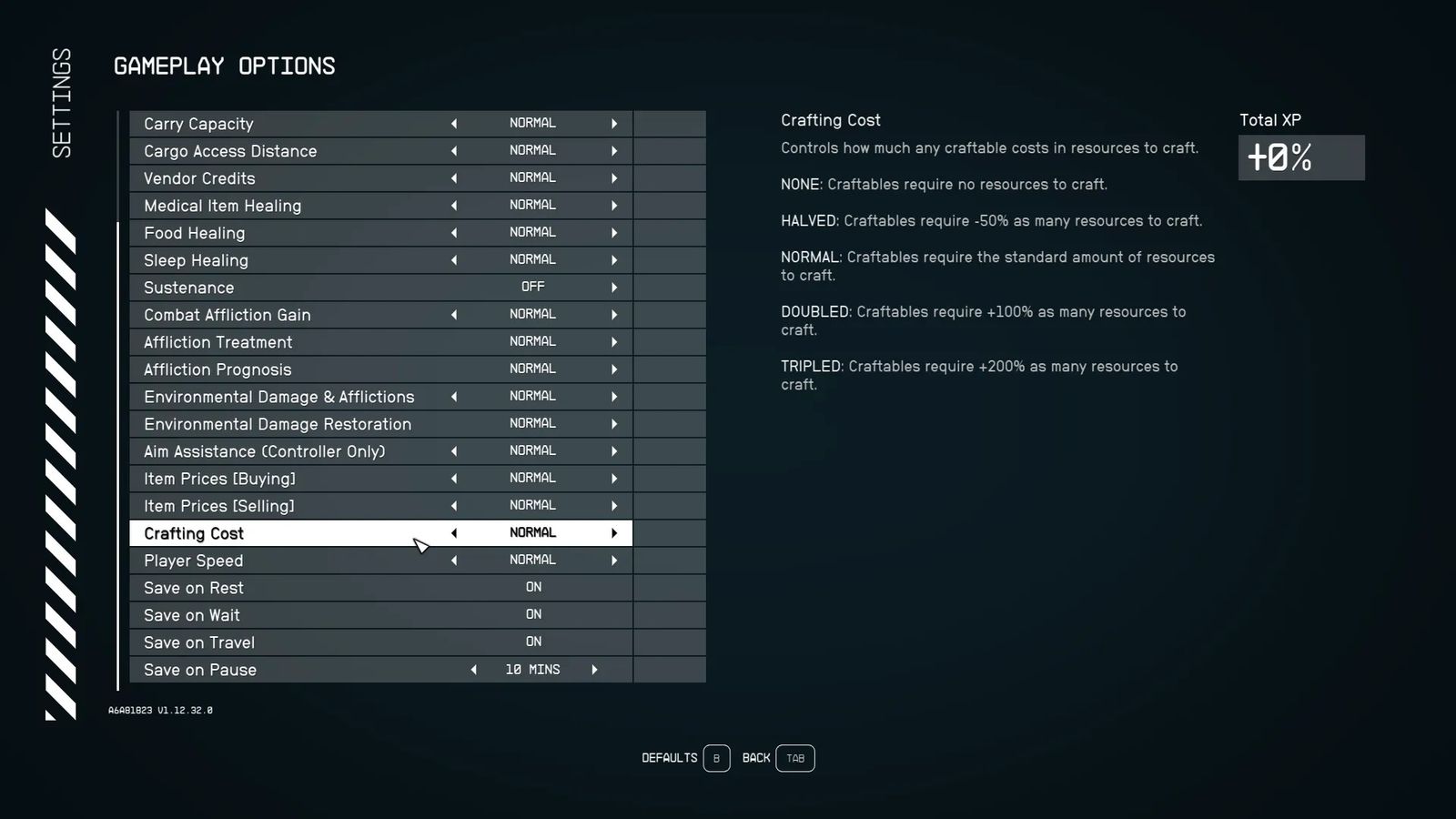 image of game options