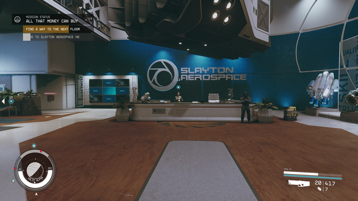 starfield all that money can buy slayton aerospace HQ lobby