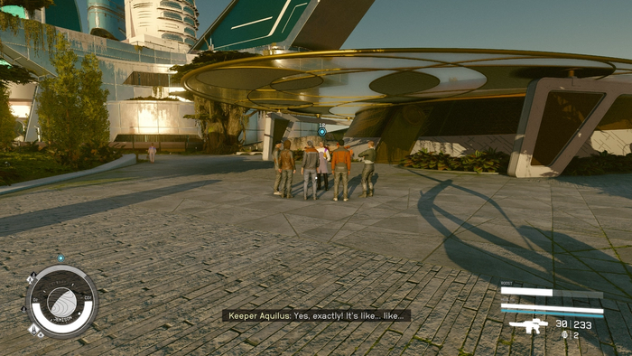 starfield unity quest sanctum universum crowd outside