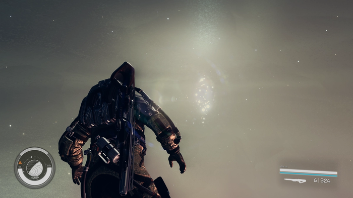 starfield floating inside temple to solve puzzle