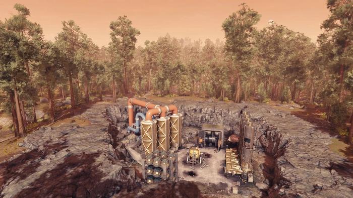 image on an outpost in the forest