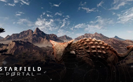 dinosaur on alien world