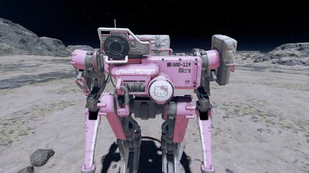 vasco the robot with hello kitty skin