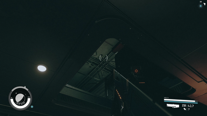 starfield all that money can buy slayton aerospace HQ vent on ceiling