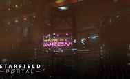 starfield ryujin industries one step ahead welcome to neon sign