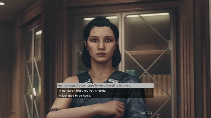 getting andreja as a companion in starfield
