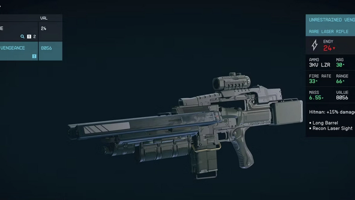 starfield thief build weapon unmitigated violence