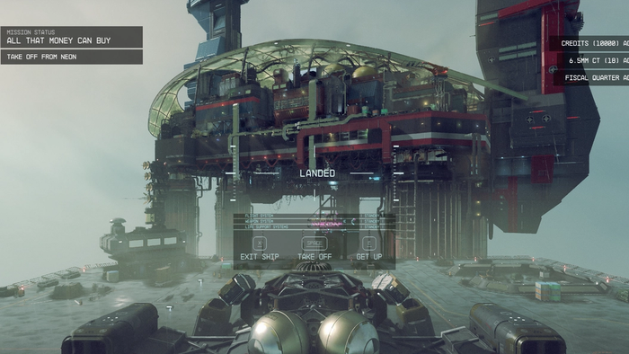 starfield all that money can buy ship takeoff and rewards