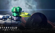 a spaceship in the shape of a duck