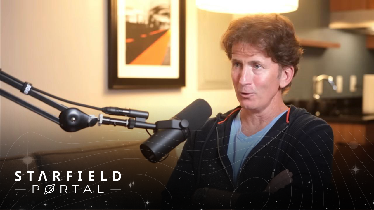 Todd Howard being interviewed