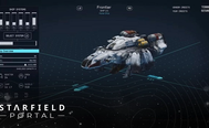 The starter ship is on the shipbuilder screen