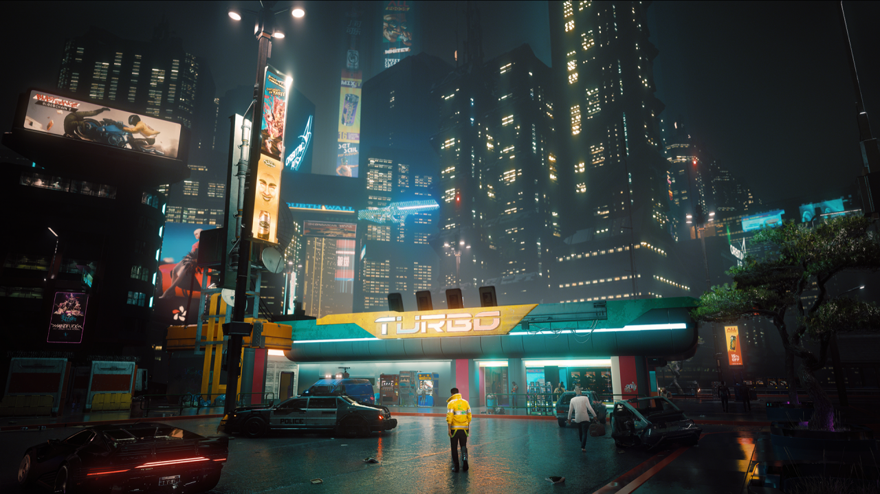 cyberpunk night city open world