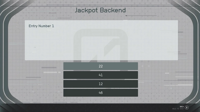starfield jackpot backend terminal