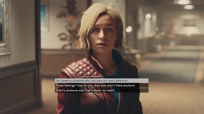 starfield sarah morgan divorce reason dialogue