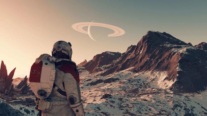 An image of the Starborn exploring planets in Starfield