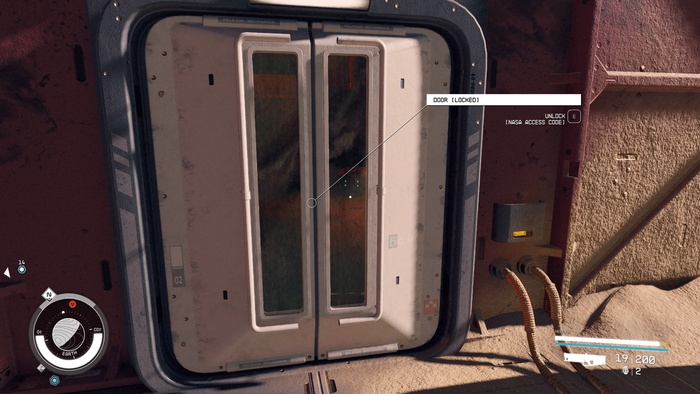 starfield unearthed locked door for power