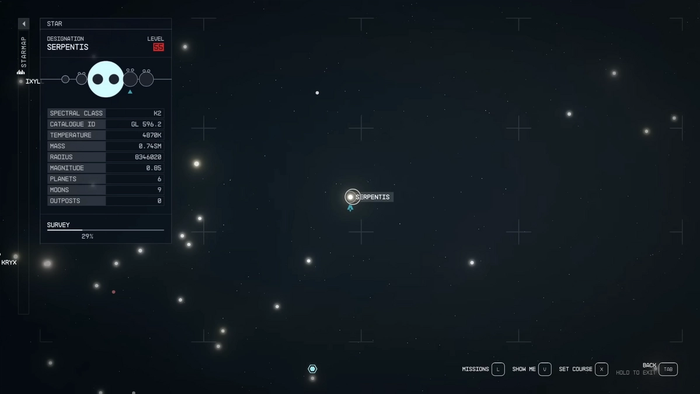 starfield serpentis star system