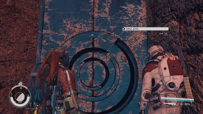 starfield temple entrance to get power
