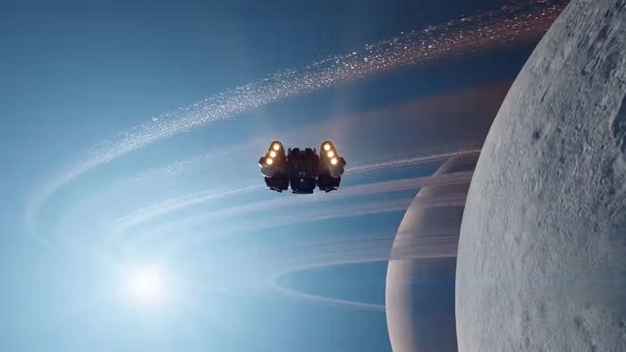 A screenshot from the Starfield trailer.