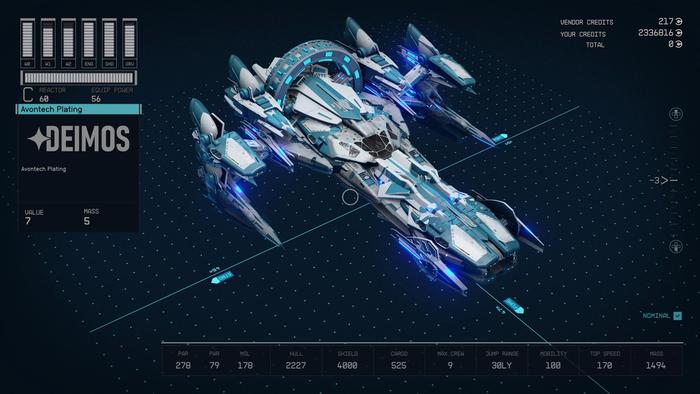image of a final fantasy ship in Starfield