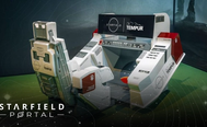 A Starfield gaming chair made to look like the cockpit of a starship