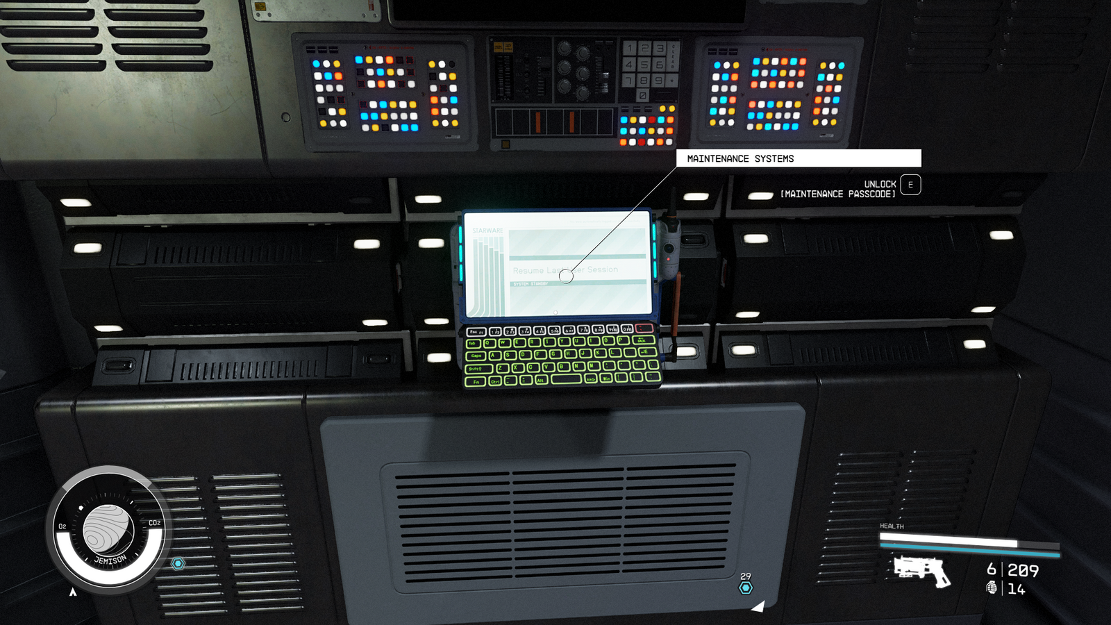 starfield sabotage heating maintenance system