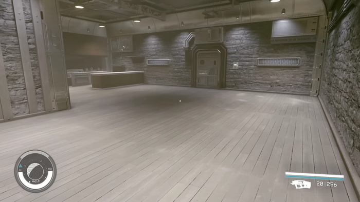 starfield core manor home with stone walls