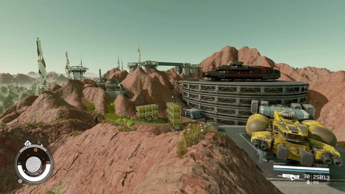 hillside outpost starfield