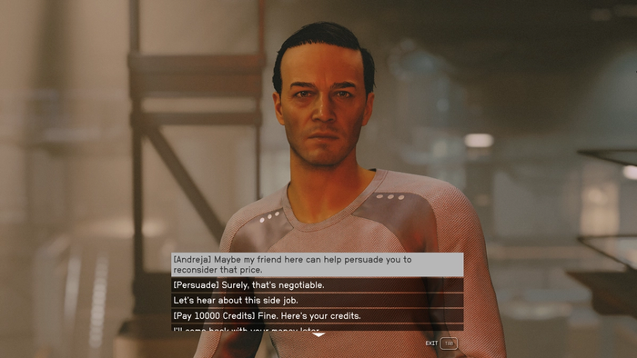 starfield top secret simon dialogue options