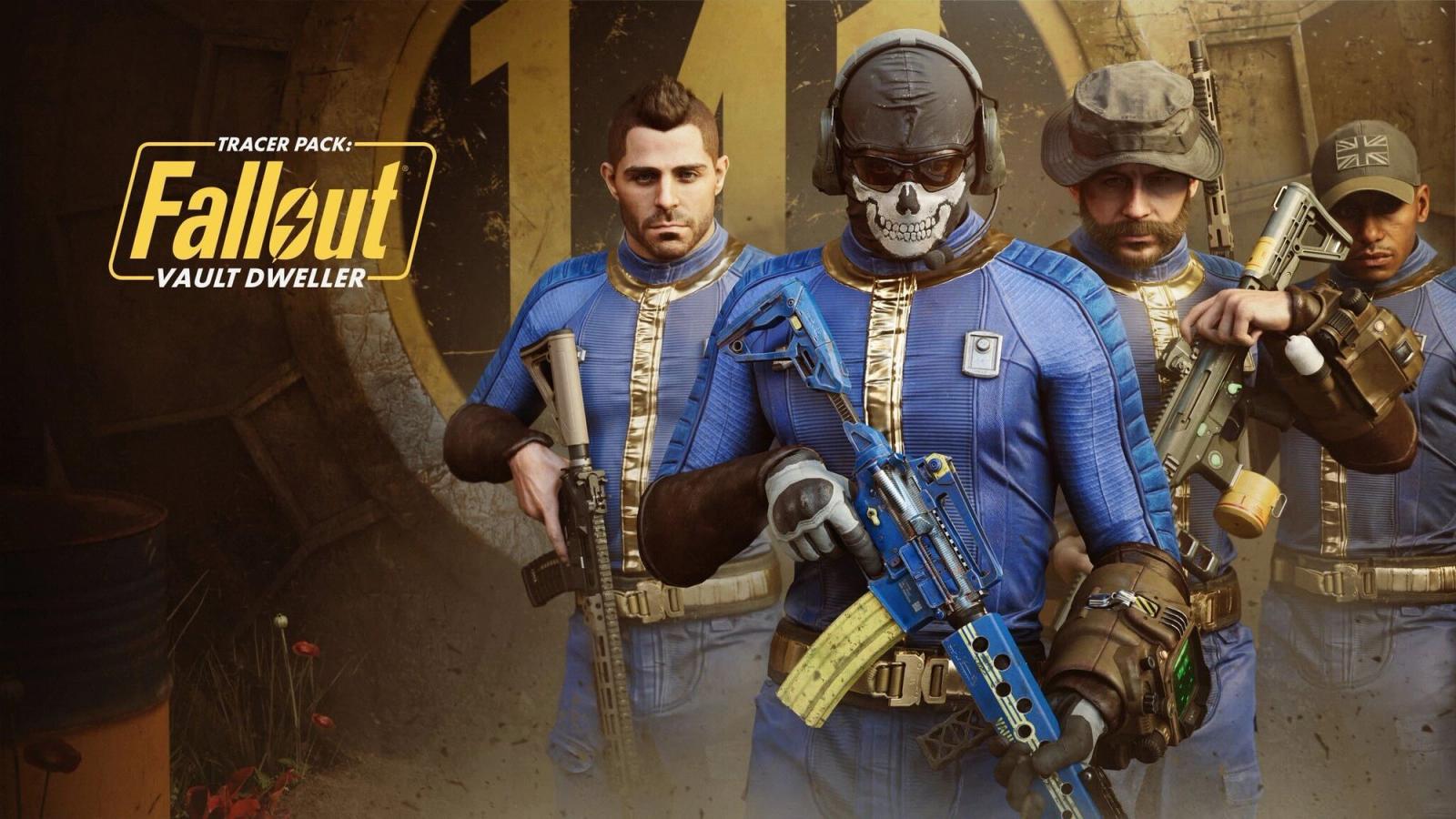 an image of cod operators wearing fallout outfits